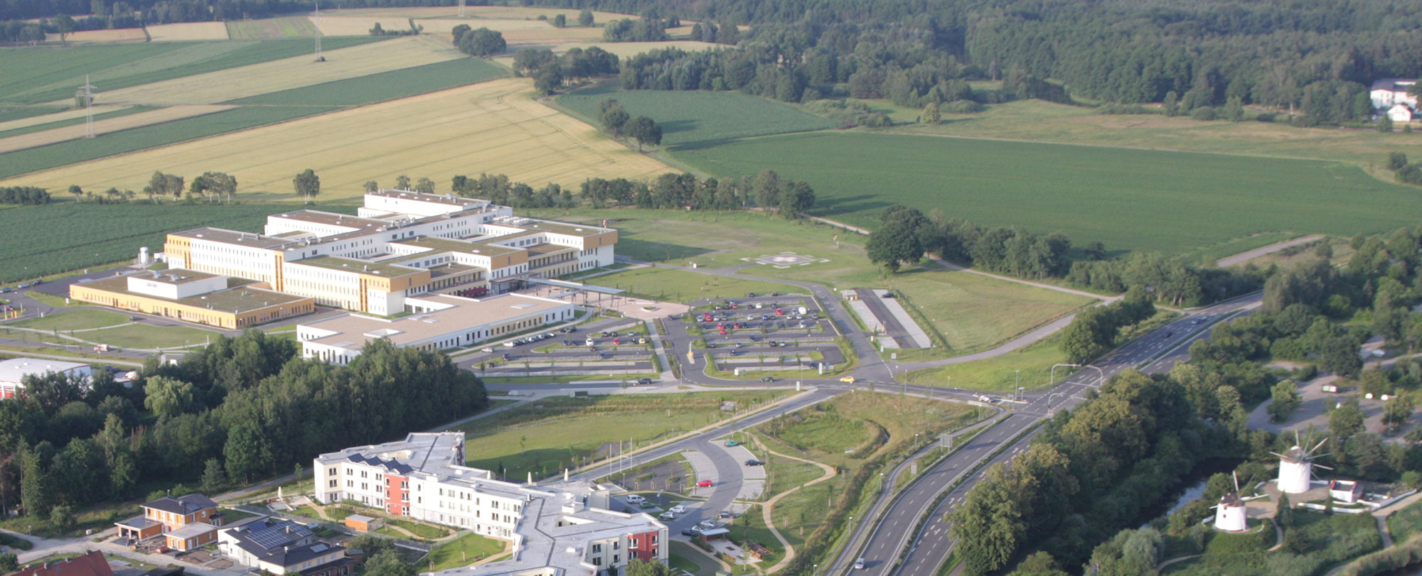 Klinikum Gifhorn im Norden der Stadt, Quelle: Keller Luftfoto